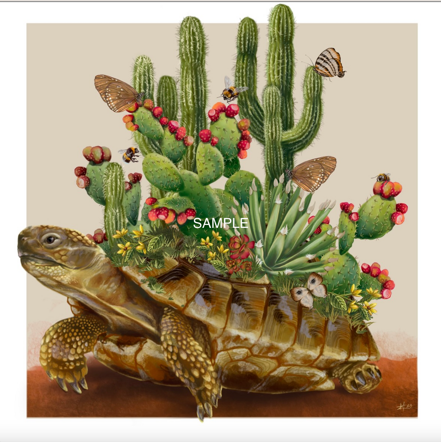 "Desert Dwellers" Art print